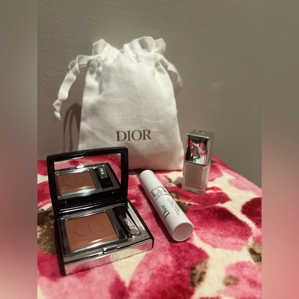 Dior makeup bundle with pouch, New
